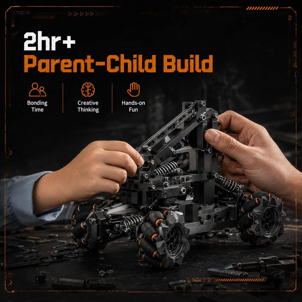 VANLINNY Kit de brazo robótico, juego de construcción educativo de bricolaje con 4 DOF, juego de juguetes de control remoto para niños y niñas de 8 a 14 años, nivel de entrada de ciencia para proyecto STEM escolar, regalo de cumpleaños de Navidad para niñ