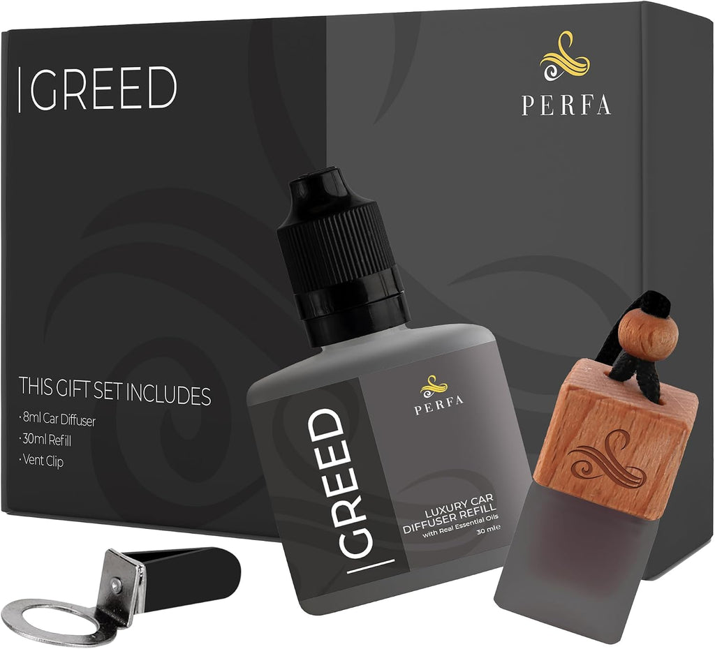 Ambientador de coche - Difusor de perfume inspirado en la codicia por Perfa