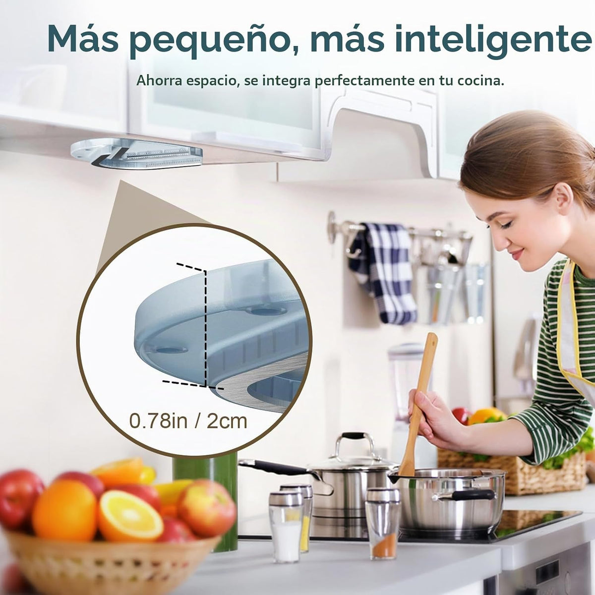 Abrelatas de gabinete montado para manos débiles, personas mayores con artritis, ranuras dobles en forma de U, abrebotellas de agarre para tapa de cualquier tamaño, herramienta de acero inoxidable 304 con una sola mano para asistencia en el hogar, azul