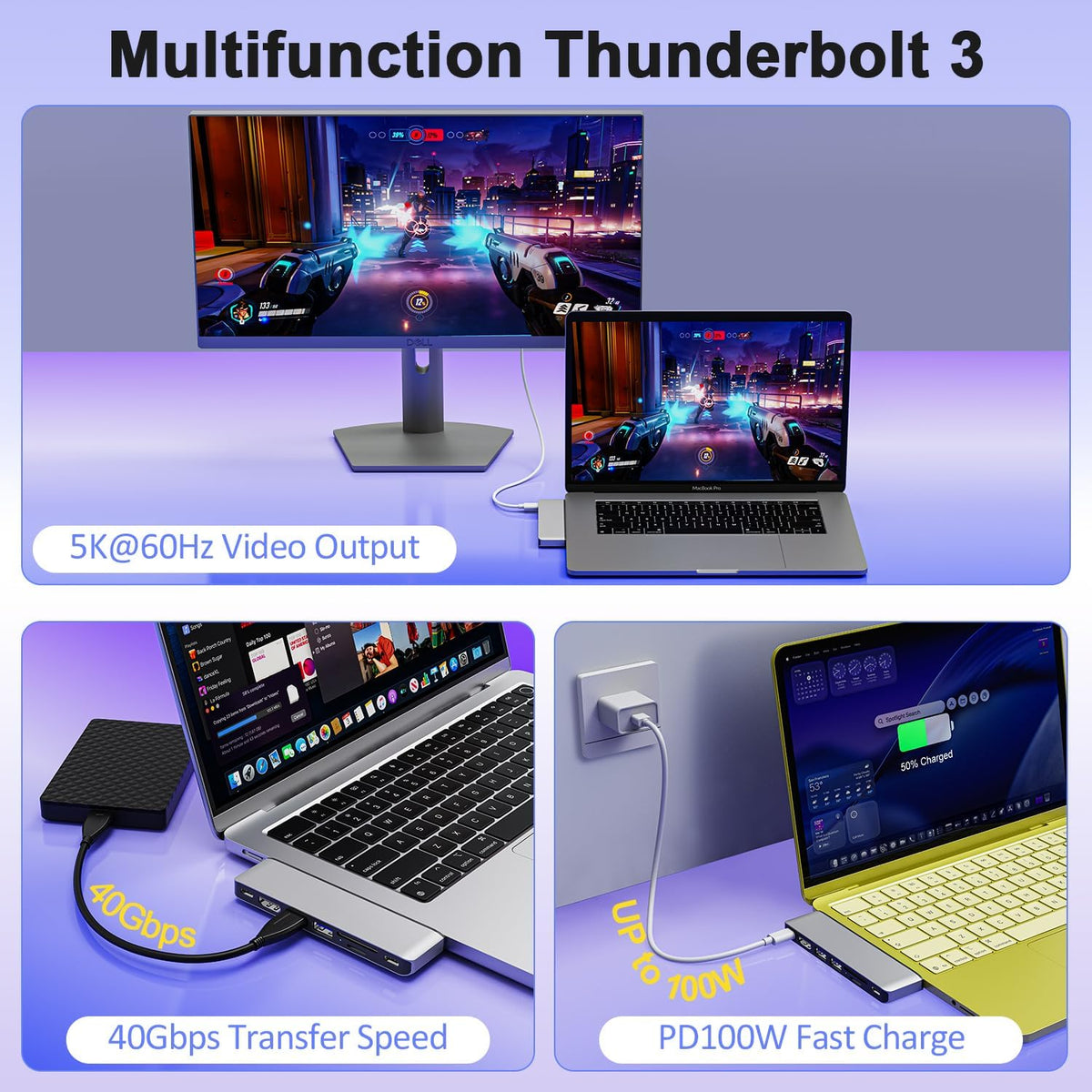 Tioleje, hub USB