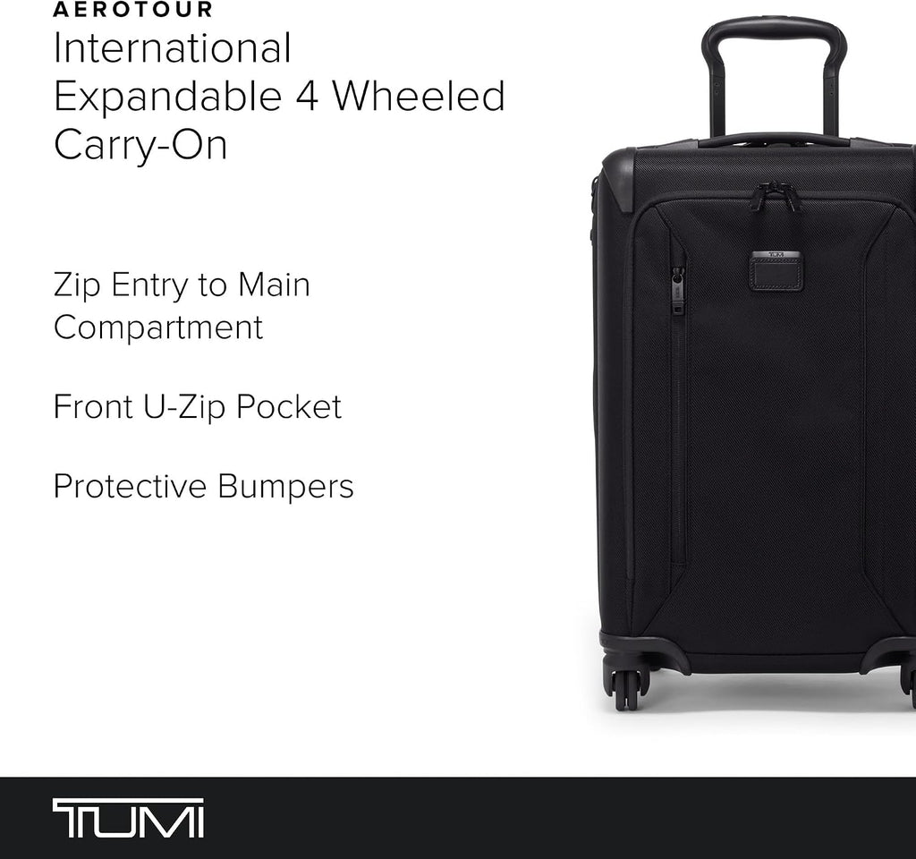 TUMI Aerotour - Maleta de mano expandible con 4 ruedas, 21.75 pulgadas