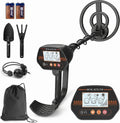metal Detector para Kids, Easy a use, Fun LCD Display, Lightweight &Adjustable Kids metal Detector Kit, 8" Waterproof Coil, Beach/Backyard Hunting, Gifts para Kids Ages 8-12 (Complete Kit)