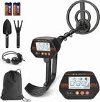 metal Detector para Kids, Easy a use, Fun LCD Display, Lightweight &Adjustable Kids metal Detector Kit, 8" Waterproof Coil, Beach/Backyard Hunting, Gifts para Kids Ages 8-12 (Complete Kit)