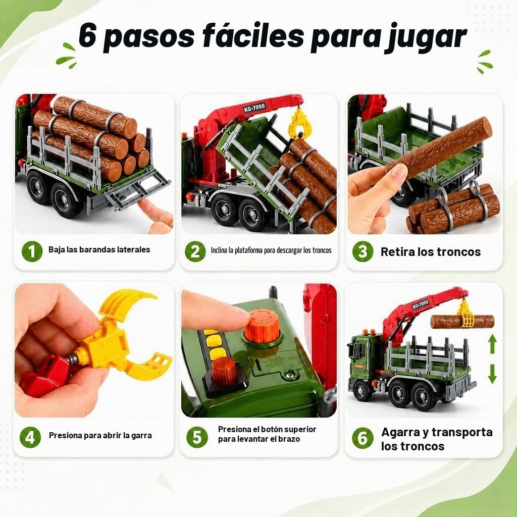 Juguete verde del camión de la grúa de 15", juguete del camión de grúa del