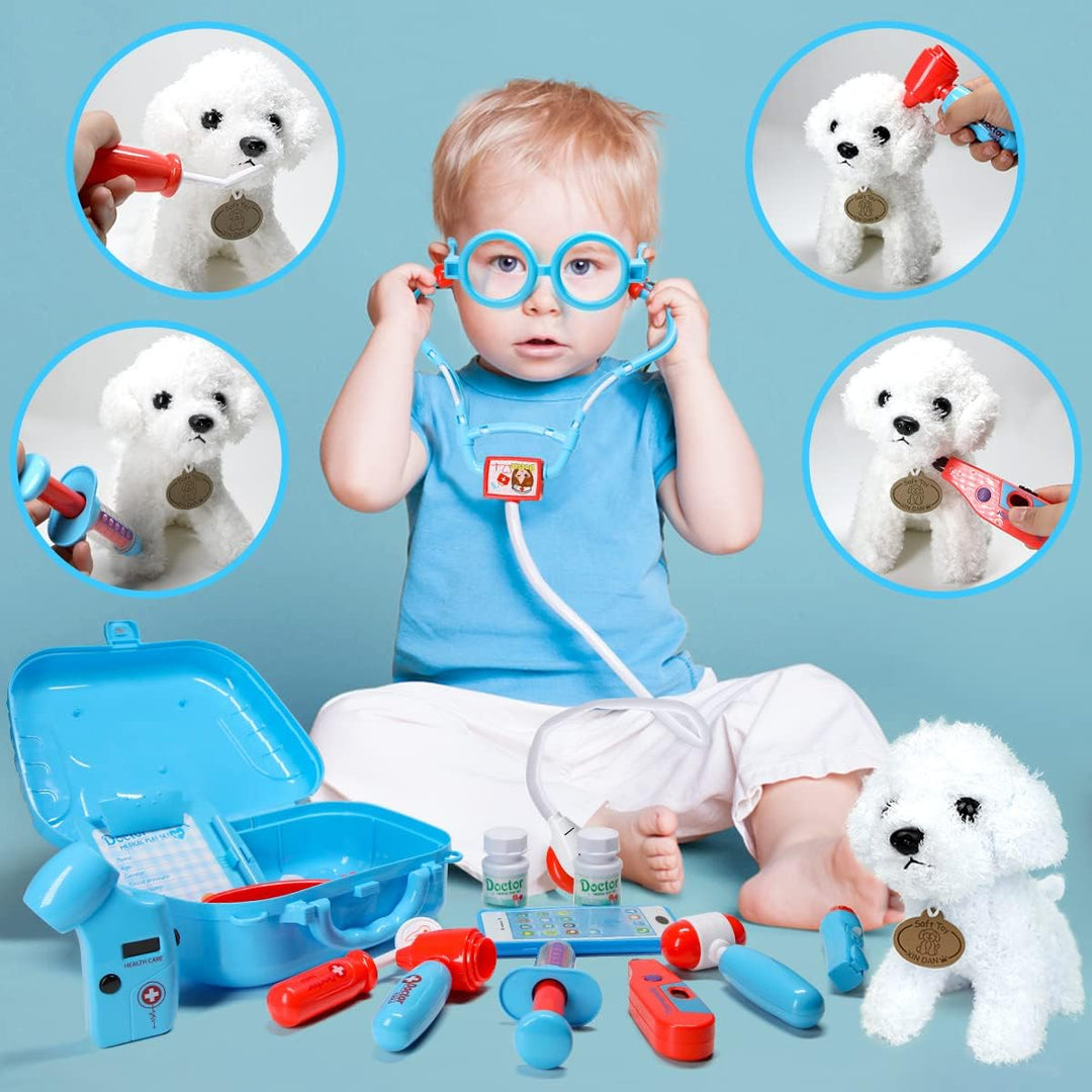 Meland Kit de médico de juguete para niños, juego de simulación con...