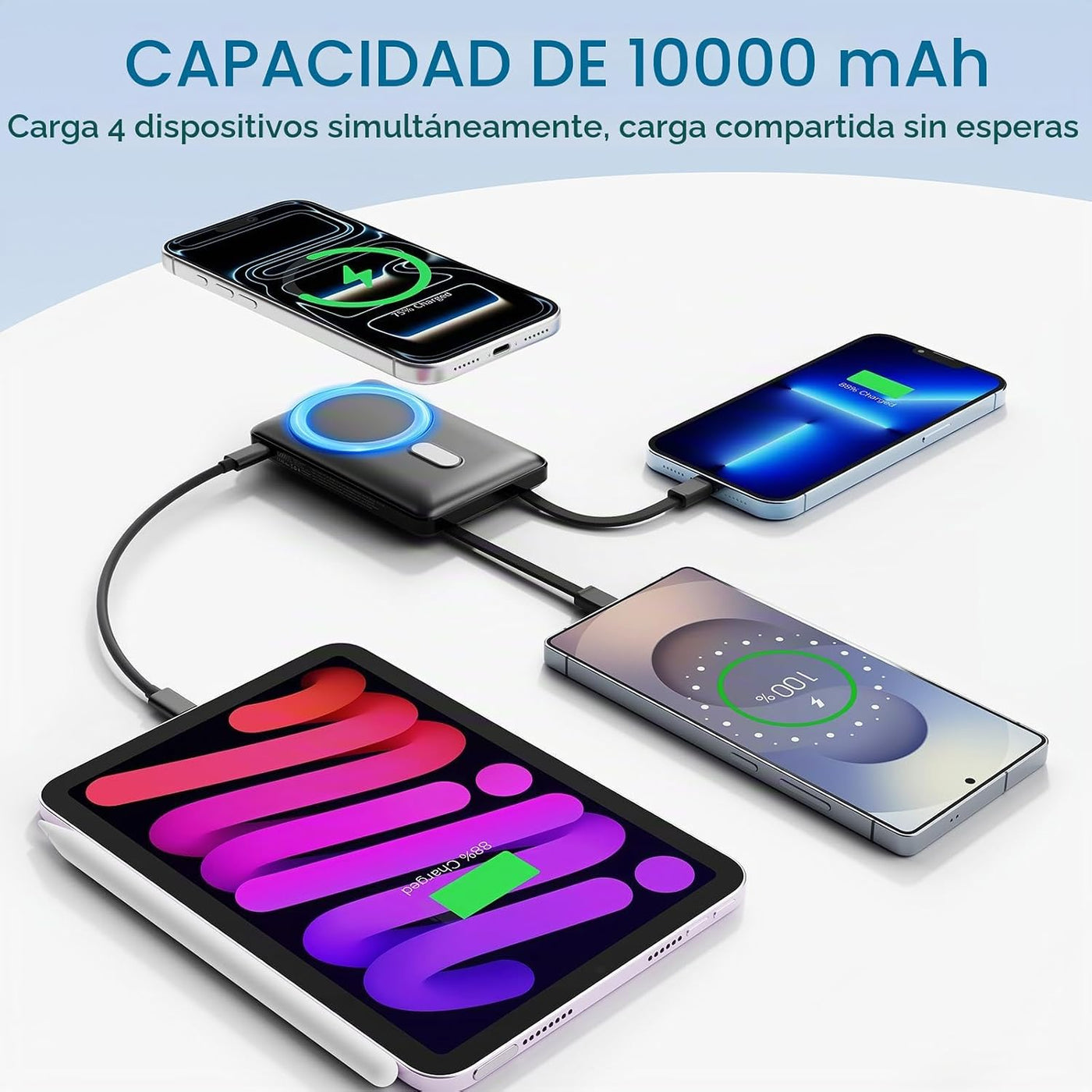 Cargador portátil Magsafe 2026, batería magnética inalámbrica de 10...