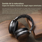 FiiO FT1 Auriculares con conductor dinámico grande de 32Ω con copas de madera sólida