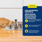 PetSafe Drinkwell Fuente inoxidable para múltiples mascotas, rojo, 8 libras (PWW00-13705)