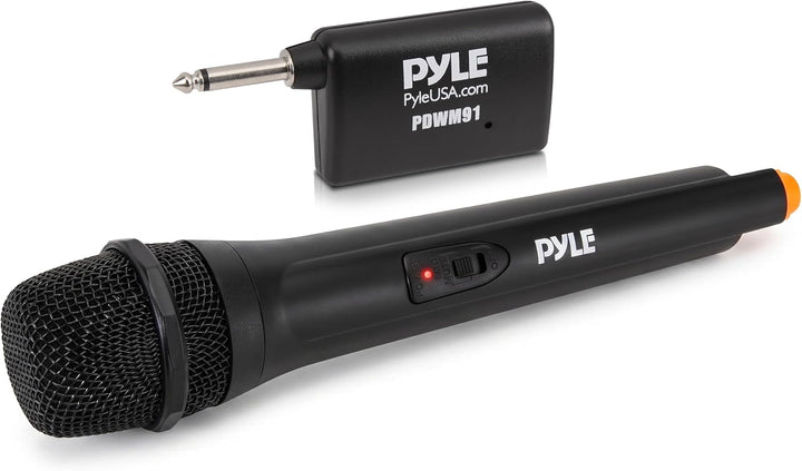 Pyle Sistema de Micrófono Inalámbrico VHF Portátil - Conjunto Trans...