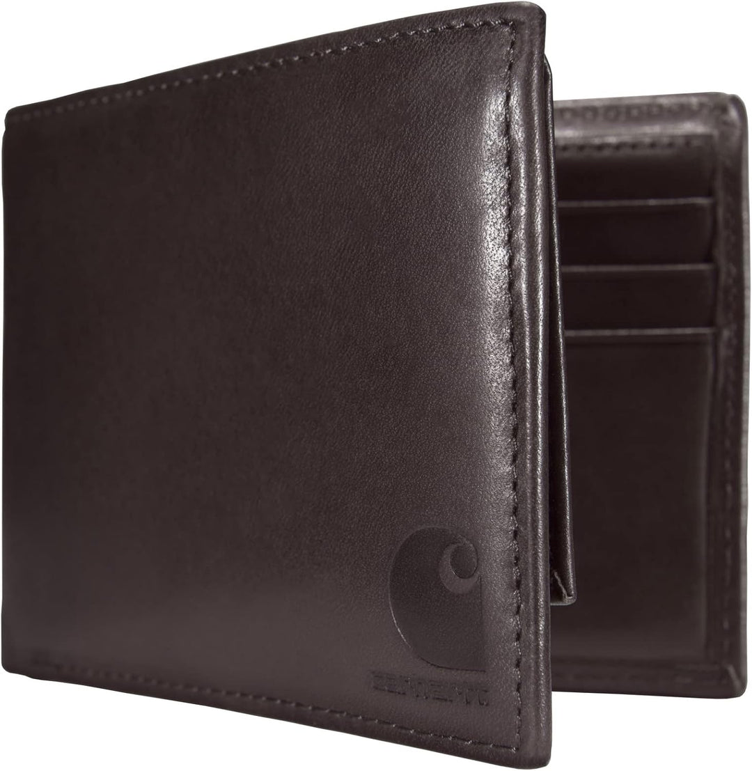 Carhartt Carteras duraderas de cuero marrón aceitado para hombre, d...