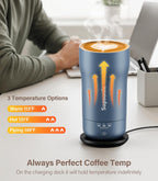 Supsonic Taza de control de temperatura, taza de café calentada recargable