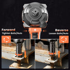TaskStar Llave de impacto inalámbrica 1500N.m 1/2" para reparación de