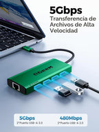 QGeeM, UCH092-1, hub USB 3.0