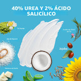 Ebanel Crema de urea 40% más ácido salicílico 2%, crema para pies p...