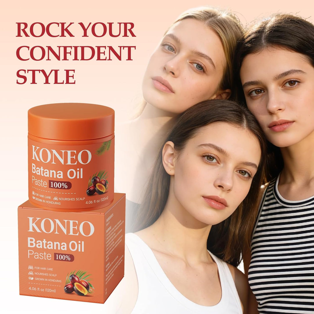 KONEO Crema para el crecimiento del cabello para aceite de batana 1...