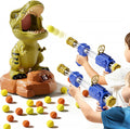 Juego de juguetes de tiro de dinosaurios, lanzador de aire T-Rex de movimiento automático para niños de 3 a 5 años