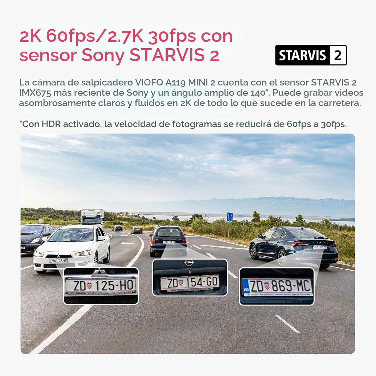 VIOFO Dash Cam A119 Mini 2 sensor STARVIS 2 2K 60 fps/HDR