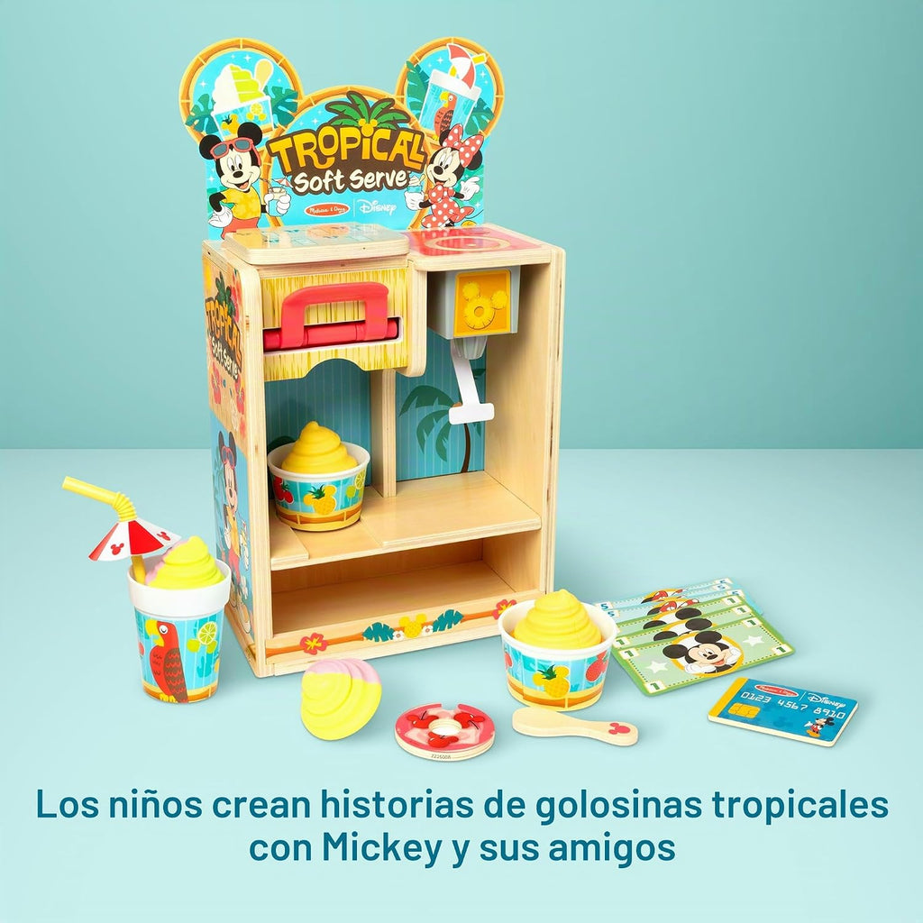 Melissa & Doug Disney Tropical Soft Serve Play Food Juguete de Cocina