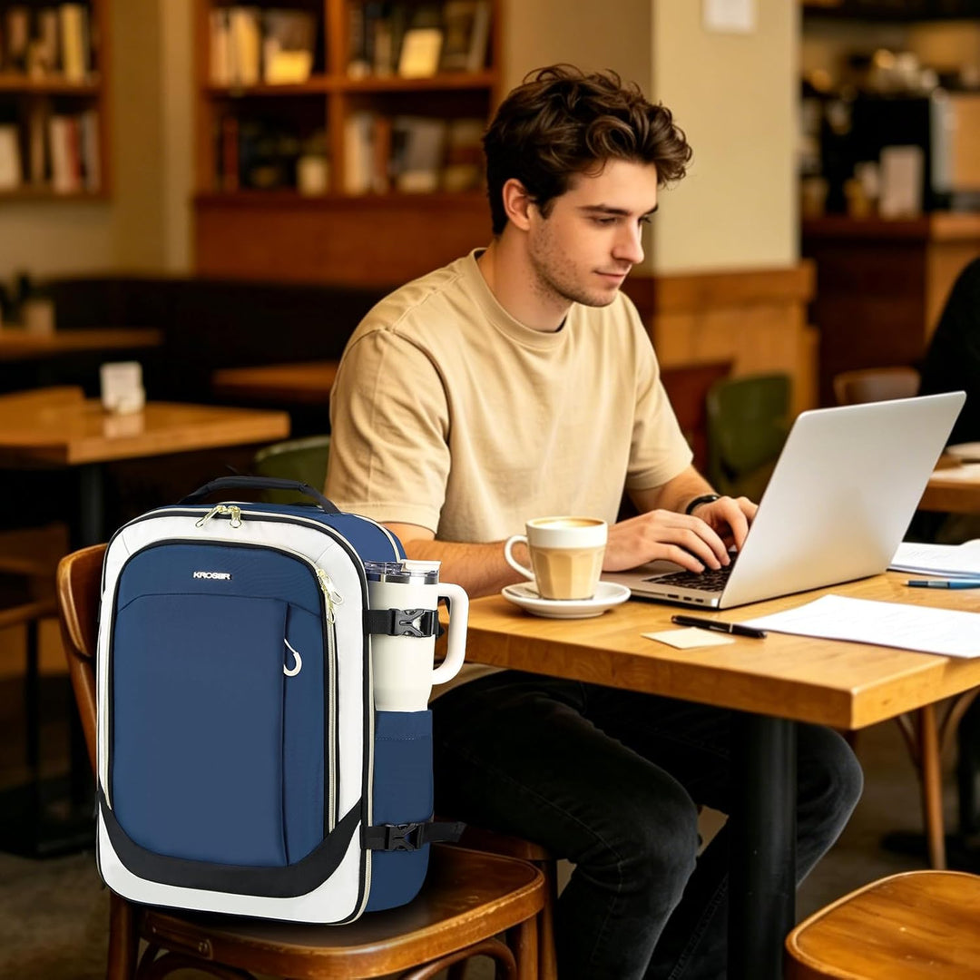 KROSER Mochila grande para computadora portátil, para laptop de has...