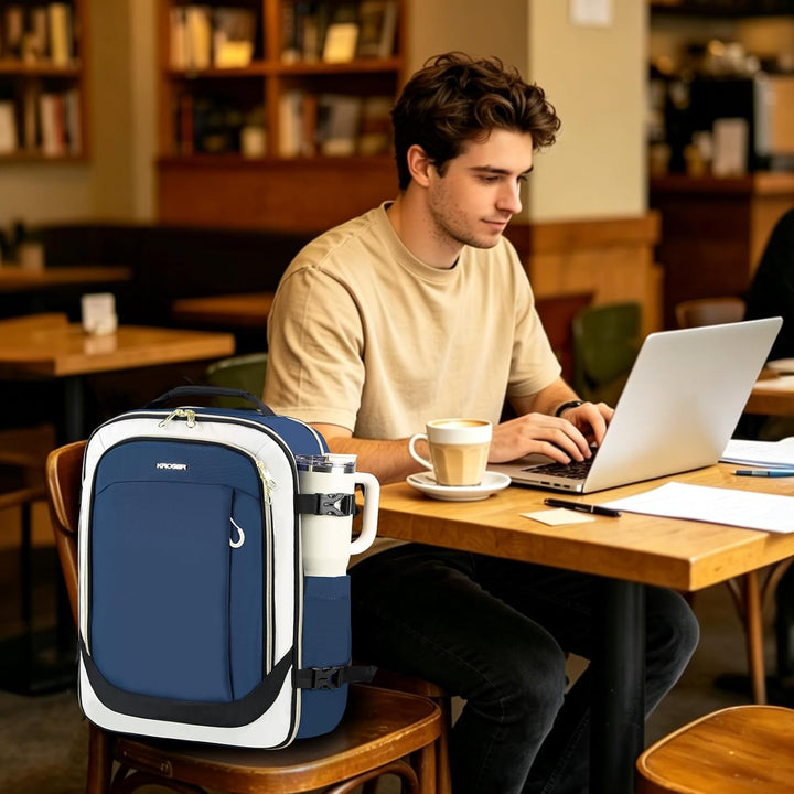 KROSER Mochila grande para computadora portátil, para laptop de has...
