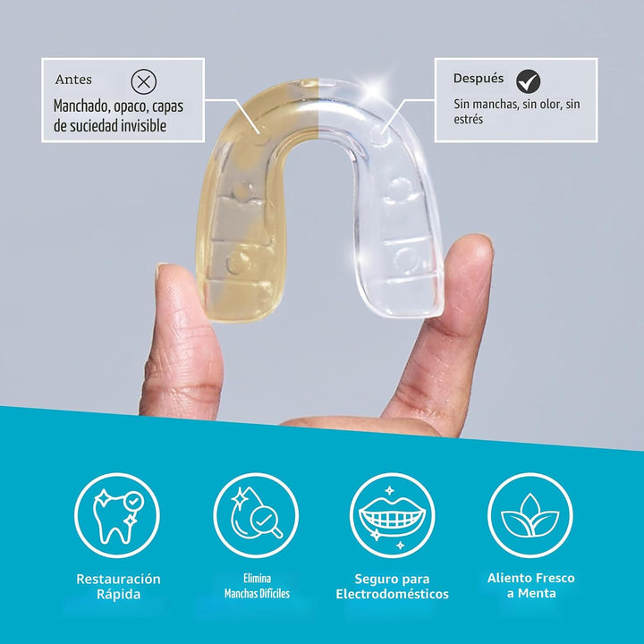 Tabletas limpiadoras para retenedores Invisalign, elimina olores, d...