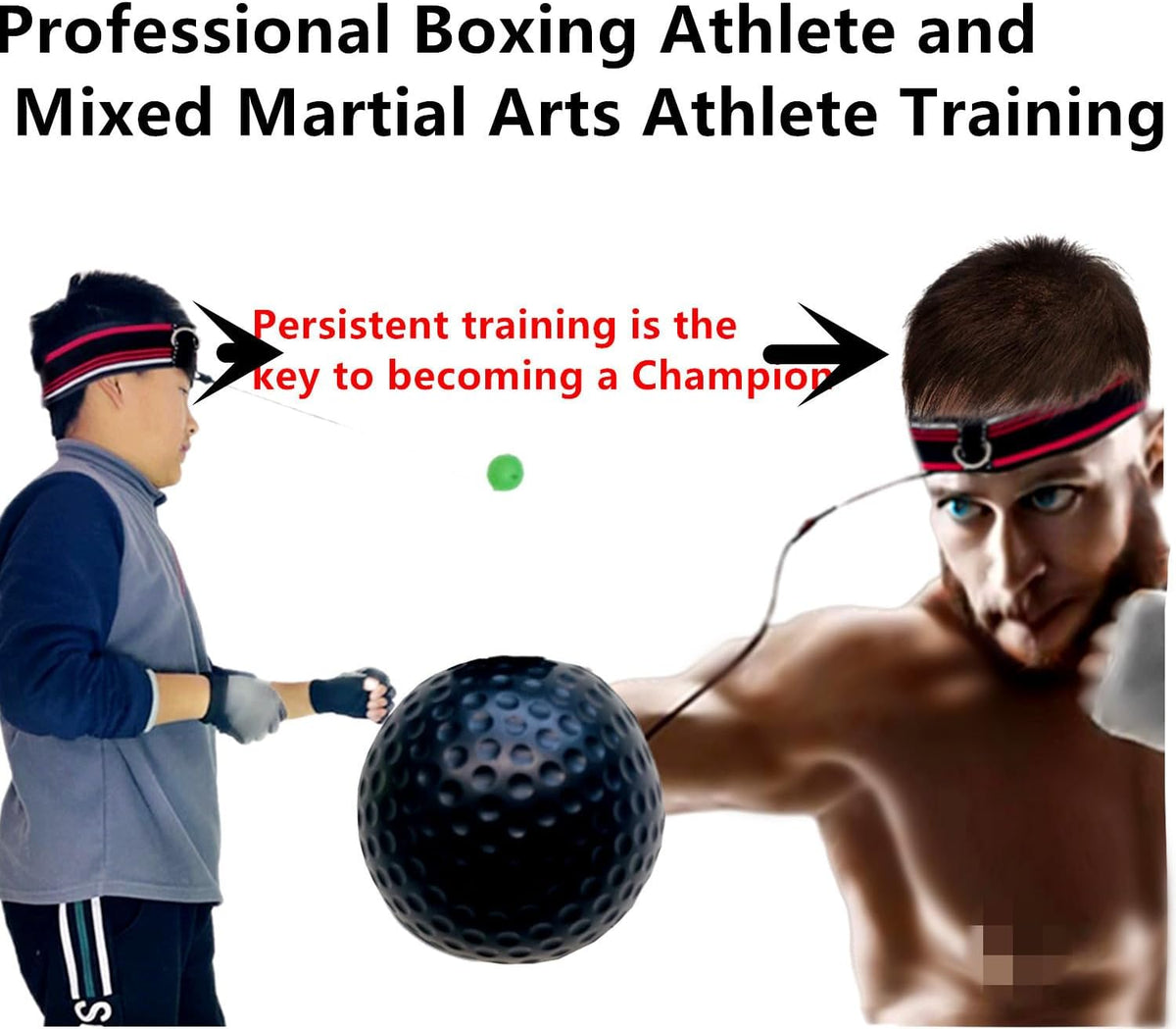 KANGHUANG Reflex Balls - Juego de diadema de boxeo para