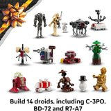 LEGO Calendario de Adviento de Star Wars juguete para