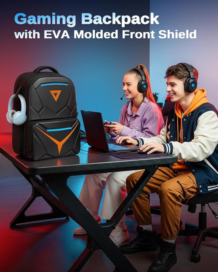 MATEIN Mochila rígida para juegos para hombres, mochila impermeable...