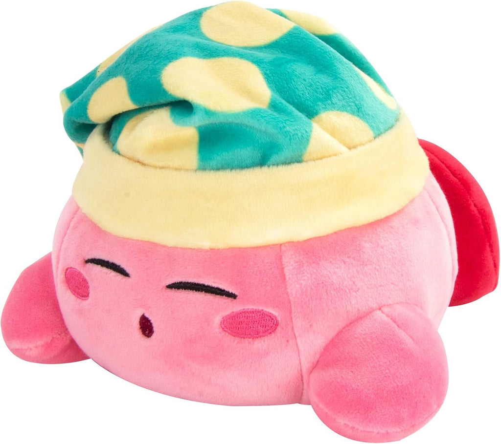 Club Mocchi Mocchi - Peluche de Kirby durmiendo, juguetes esponjosos de Kirby, animales de peluche coleccionables y lindos, regalos para juegos y decoración de sala de juegos