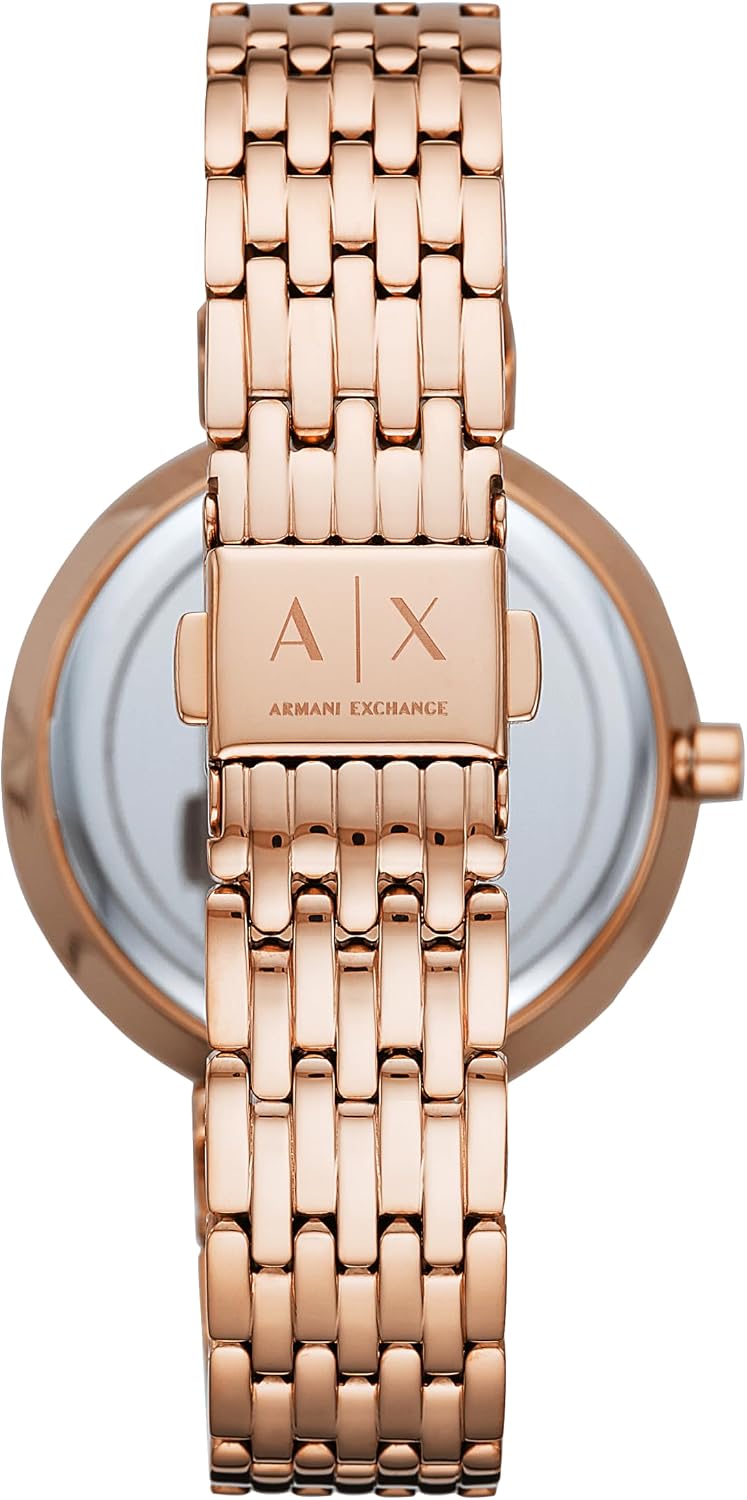 Armani Exchange A|X Reloj para Mujer, Reloj de Acero Inoxidable de Tres Manecillas para Mujer
