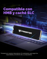 acer Predator GM7 1TB SSD: M.2 2280 PCIe Gen 4 x4 NVMe 2.0, velocid...
