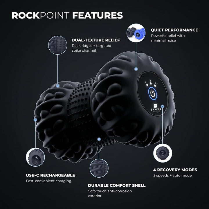 Spacer Mobility Rockpoint - Herramienta de masaje vibratorio de tej...