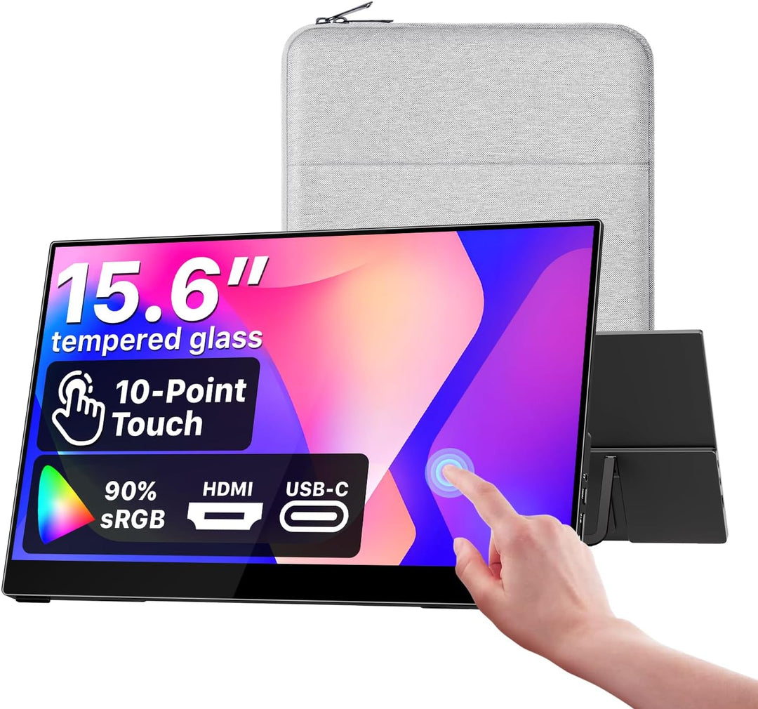 cocopar Monitor portátil con pantalla táctil de 15.6 pulgadas 1080P...