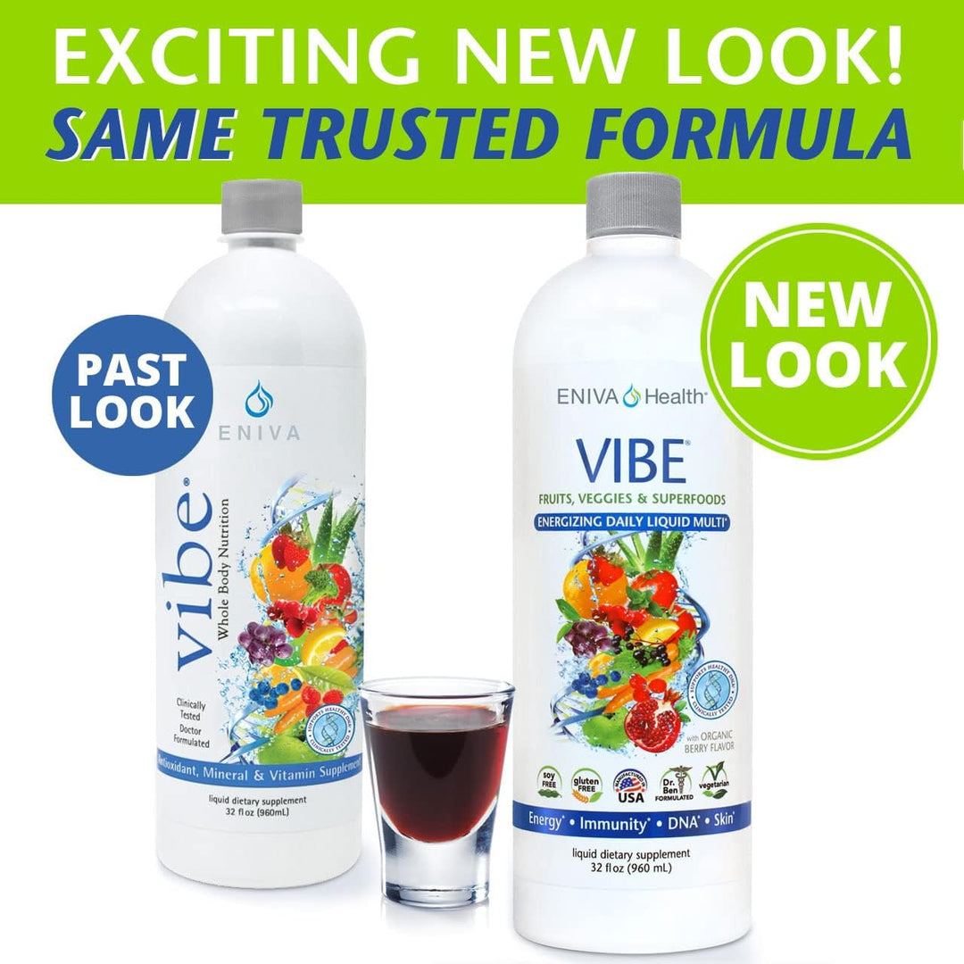Eniva Health Vibe Liquid Multivitamins Suplementos minerales con vi...
