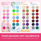 Coscelia Kit de 73 esmaltes de uñas de gel con luz UV, 60 botellas...