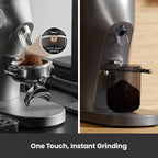 Gemilai Molinillo de Café Eléctrico de Fresas Cónicas, Molinillo de Granos de Café con Temporizador Inteligente 60S, 60 Ajustes de Molienda Ajustables Precisos para Espresso, 2-12 Tazas, Fácil de