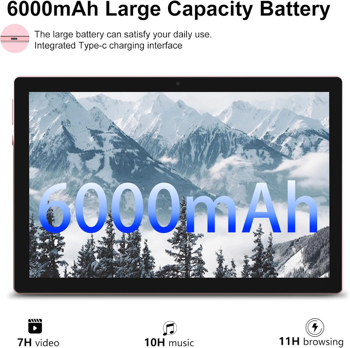 IWEGGO Tableta Android 15, de 10 pulgadas 12GB RAM+64GB ROM/ 1TB