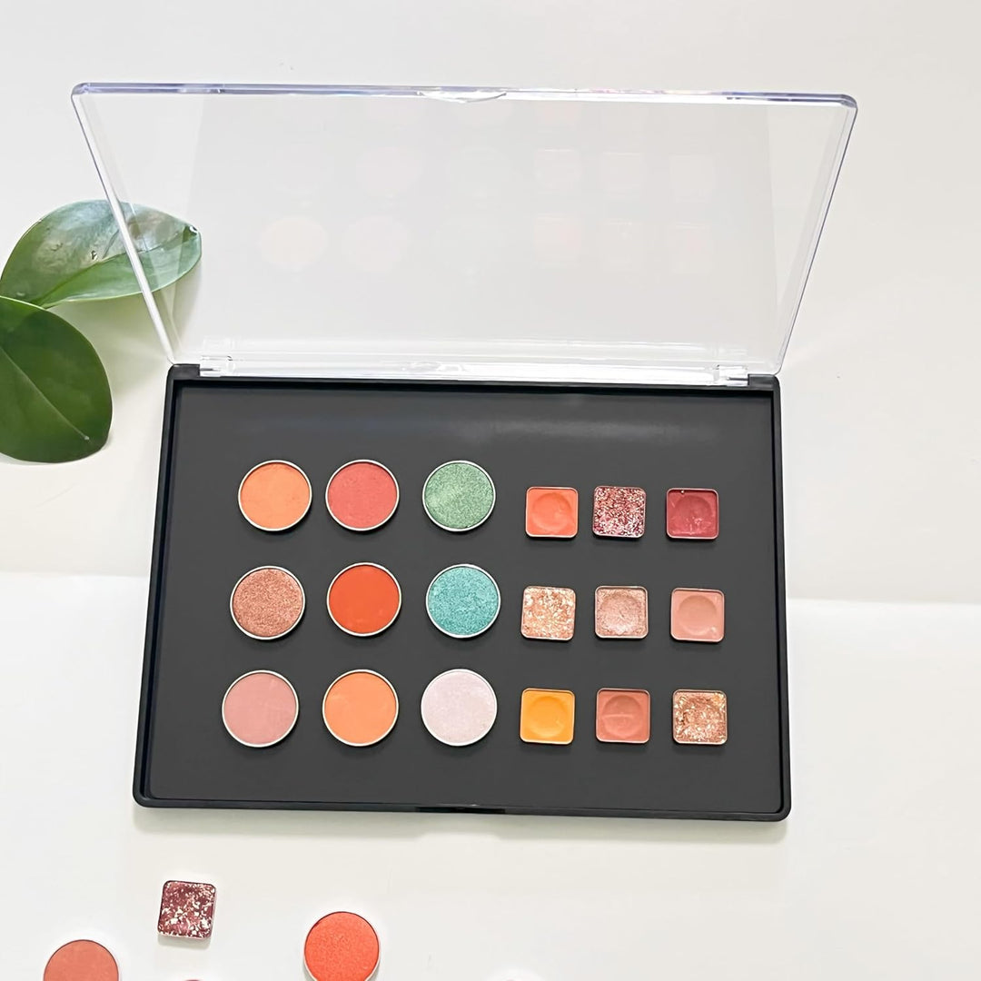 UDTIP Paquete de 2 paletas de maquillaje magnéticas grandes XL con...