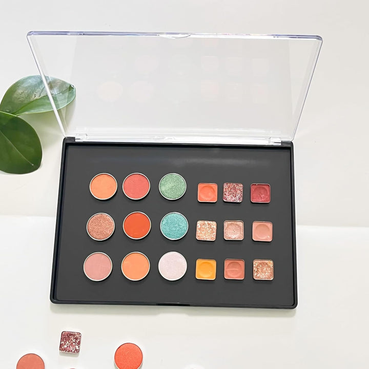 UDTIP Paquete de 2 paletas de maquillaje magnéticas grandes XL con...