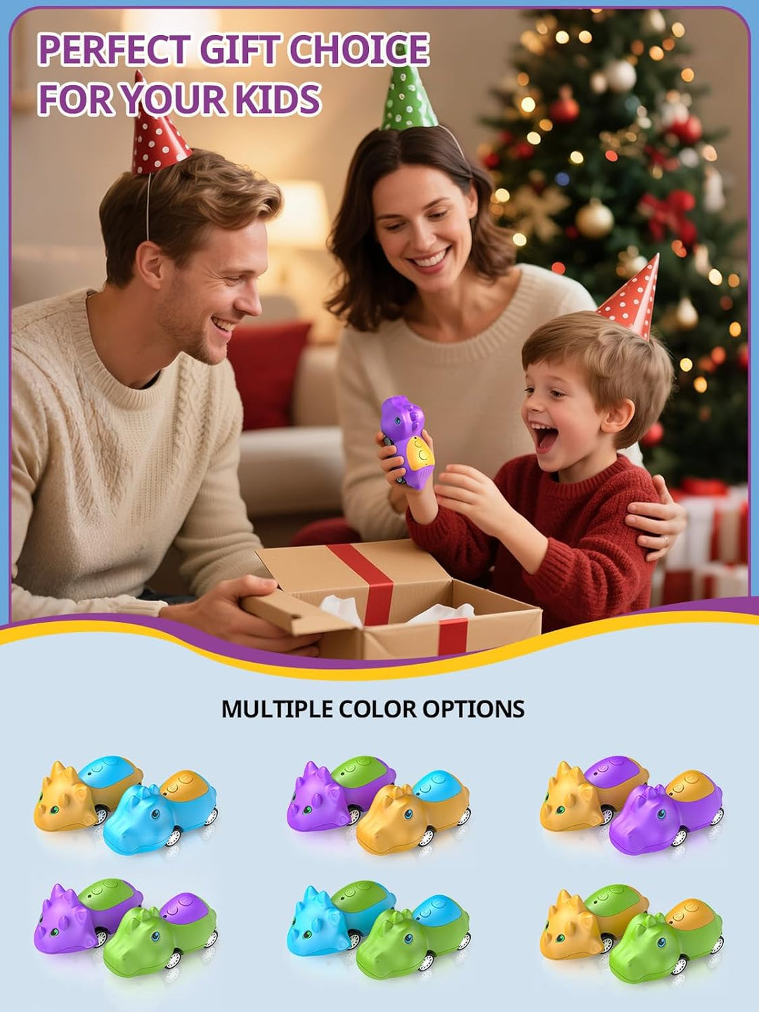 Inspireyes Walkie Talkies de dinosaurio para niños recargables, aut...