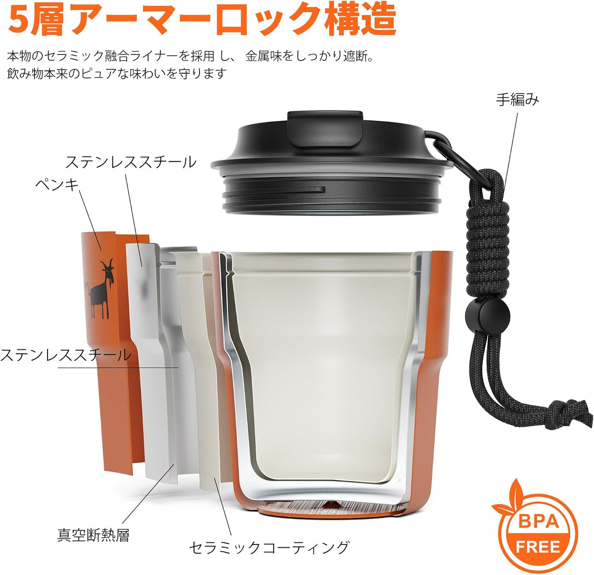 CHEERFUL GOAT Instant Cold Brew Coffe - Taza de viaje de café con forro de cerámica, café de bolsillo especial 100% arábica, liofilizado para una máxima frescura, sin azúcar, sin aditivos