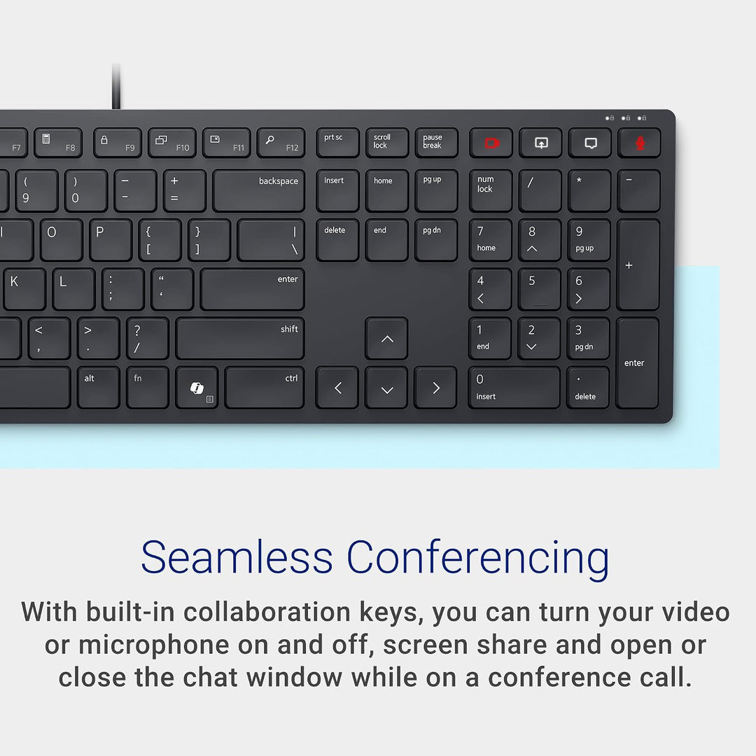 Dell KB525C Teclado de Colaboración Alámbrico - Conectividad Versát...