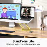 Urmust Soporte ajustable para laptop, soporte para computadora port...