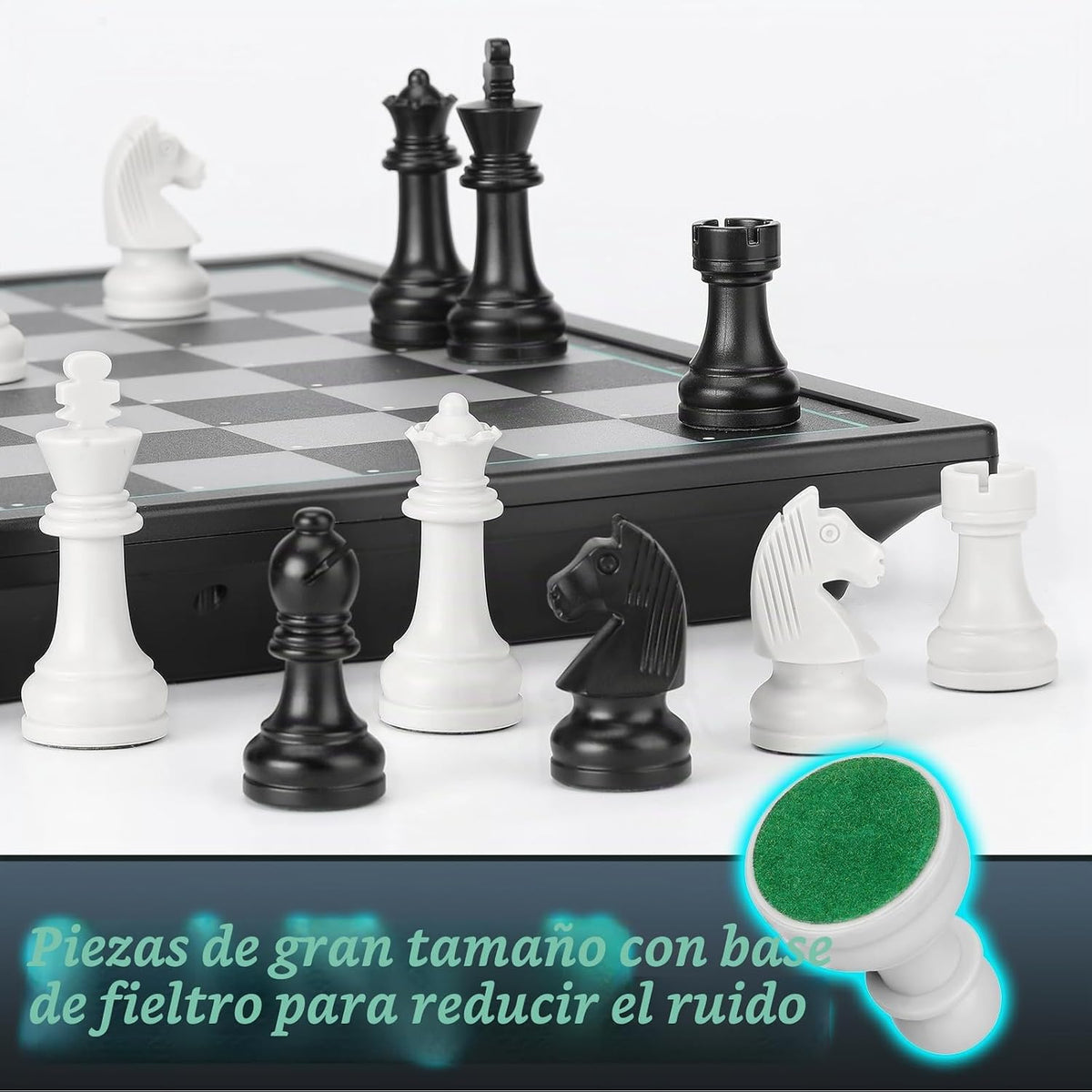 Encienda el tablero de ajedrez electrónico Mover Detección automática AI