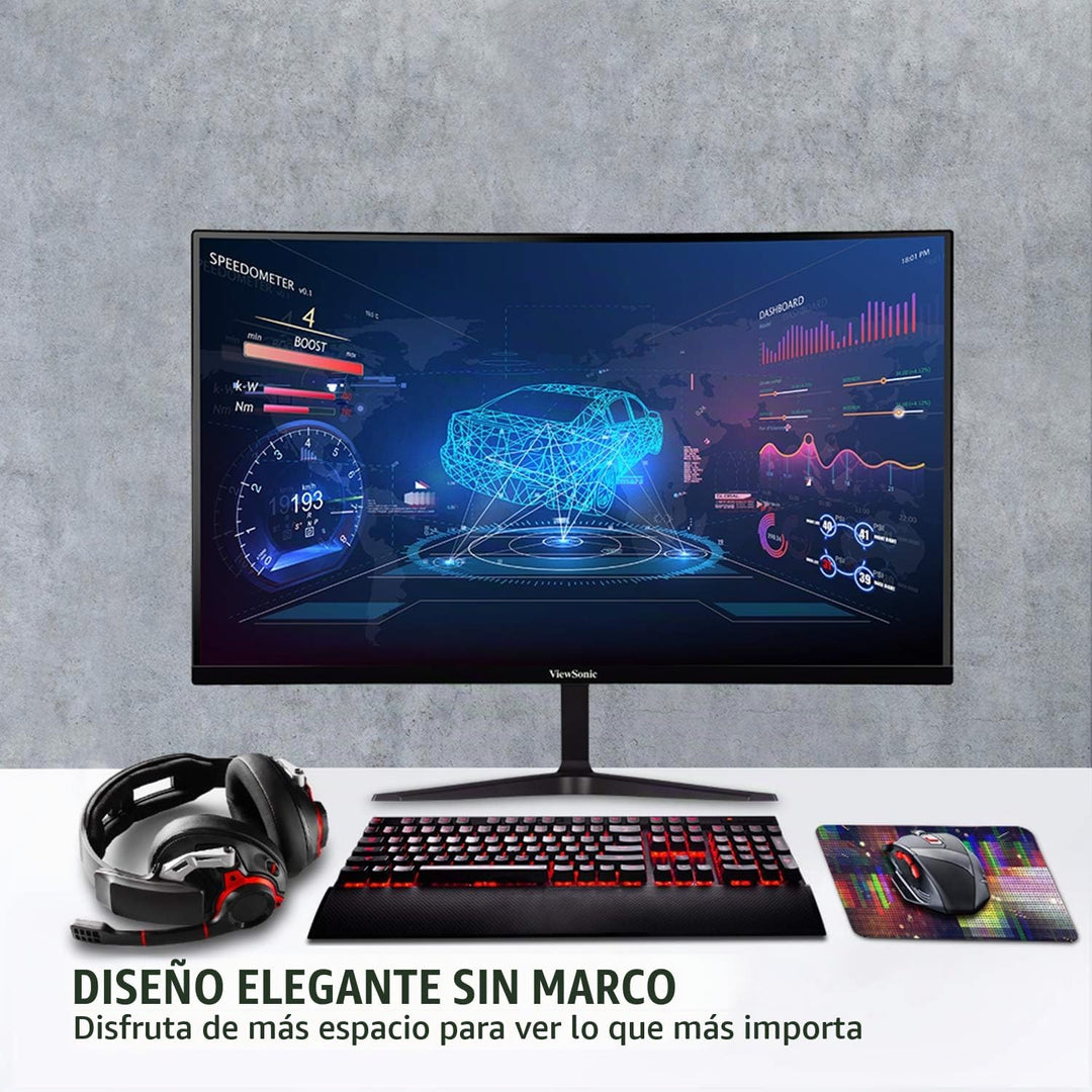 ViewSonic VX3218-PC-MHD Monitor curvo para juegos de 32 pulgadas 10...