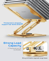 LOXP Soporte ajustable para laptop, soporte para computadora con ba...