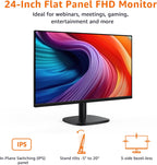 Amazon Basics Monitor de 24 Pulgadas (23.8 Pulgadas visibles), FHD...