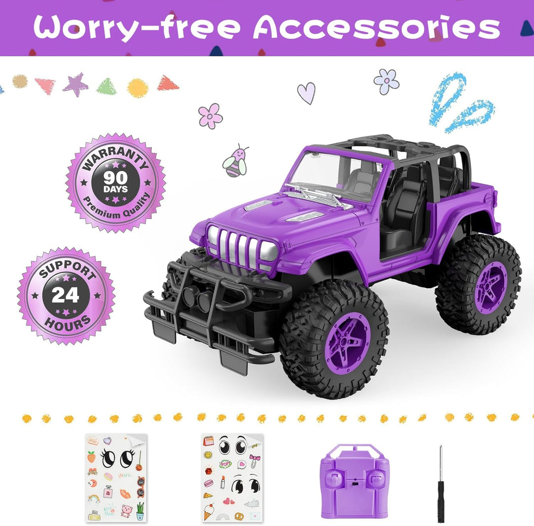 NQD Coches RC 1:16 Escala Coche de Control Remoto Jeep 80 Minutos d...