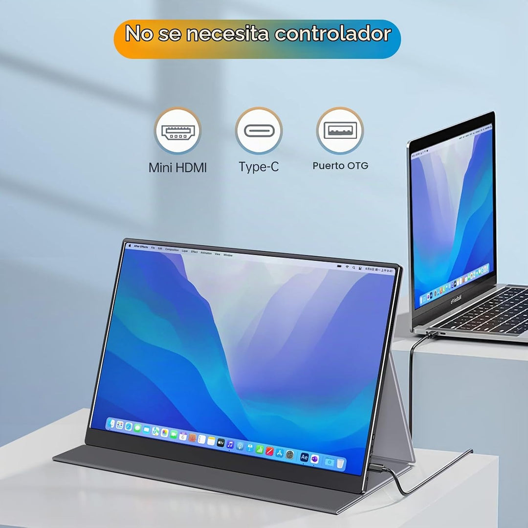 Anyuse - Monitor portátil de 16.0" QHD 2.5K para laptop - USB C...