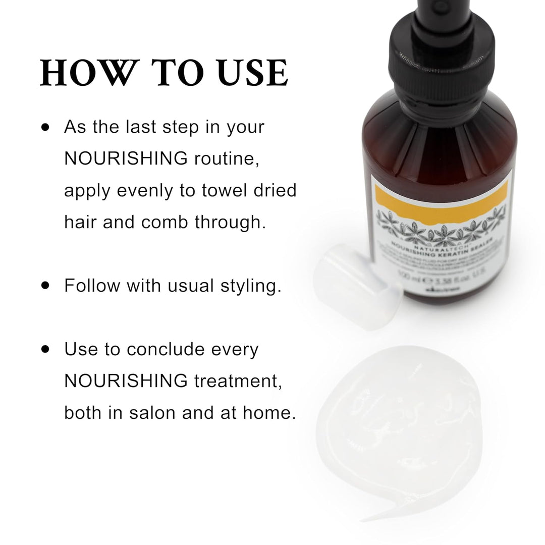 Davines Naturaltech - Sellador de queratina nutritivo, suavizante s...